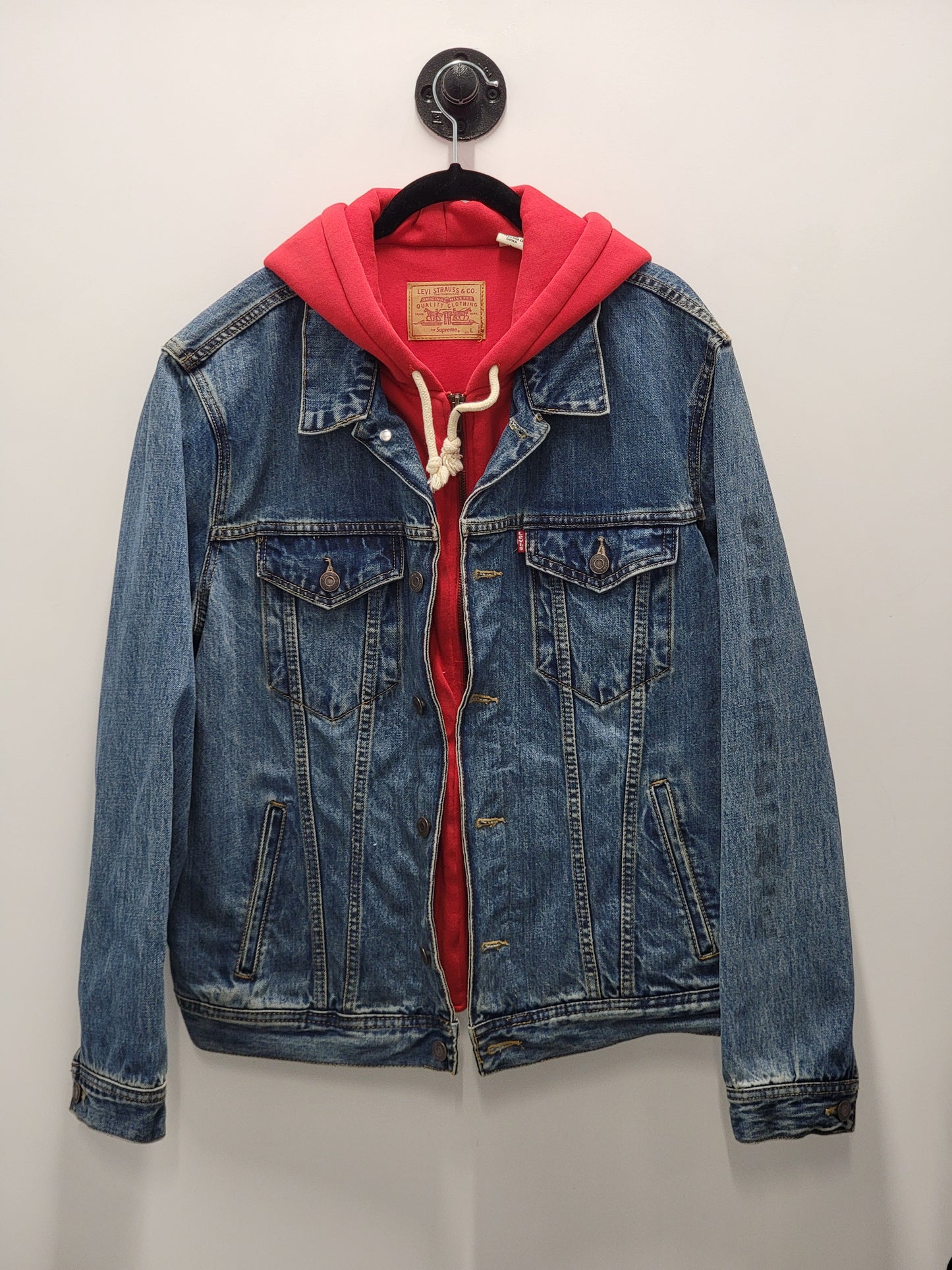 Supreme Levi's Fleece Hooded Trucker Jacket